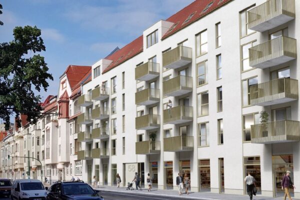 Development of a residential and commercial building with 51 flats in Potsdam, Brandenburg, Germany